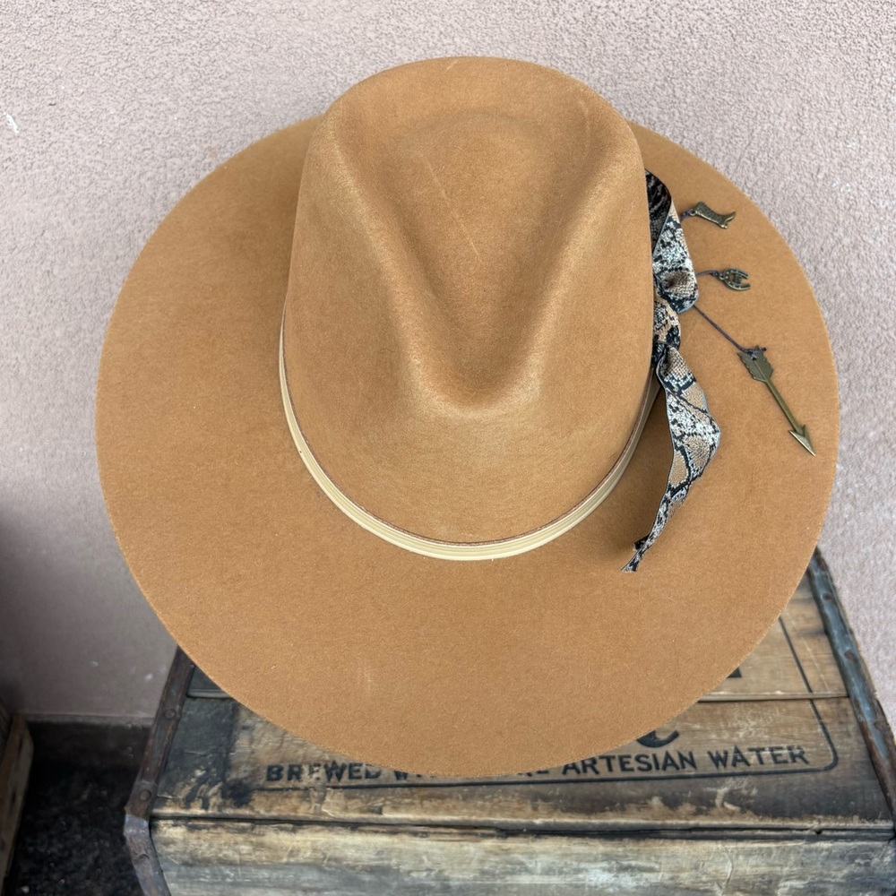 Cuadra Women’s 100% Wool Fedora Wide Brim Hat